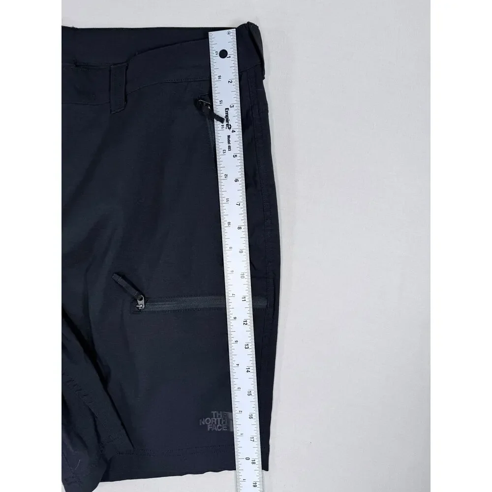 The North Face Mens Exploration Cargo Shorts Size 38 Black Hiking Athletic